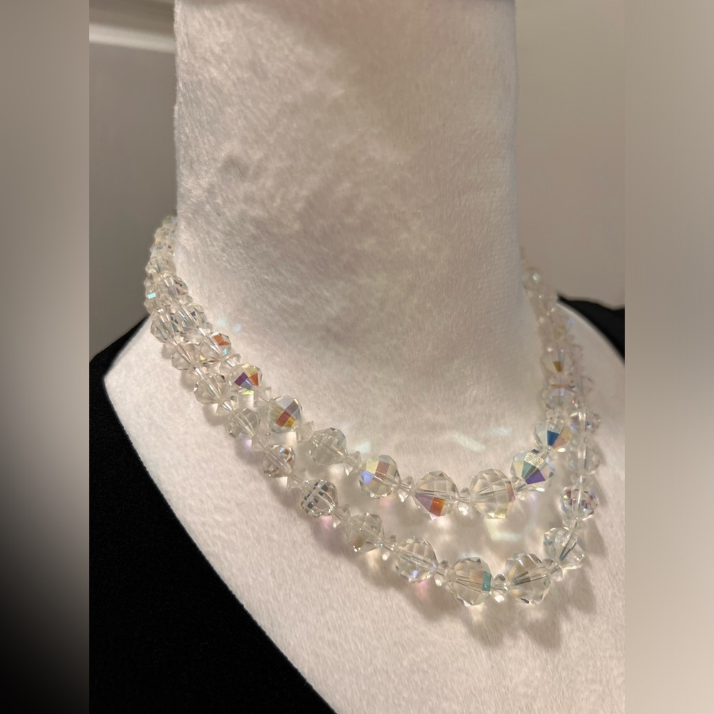 Crystal Multi Strand Necklace - Picture 2 of 8